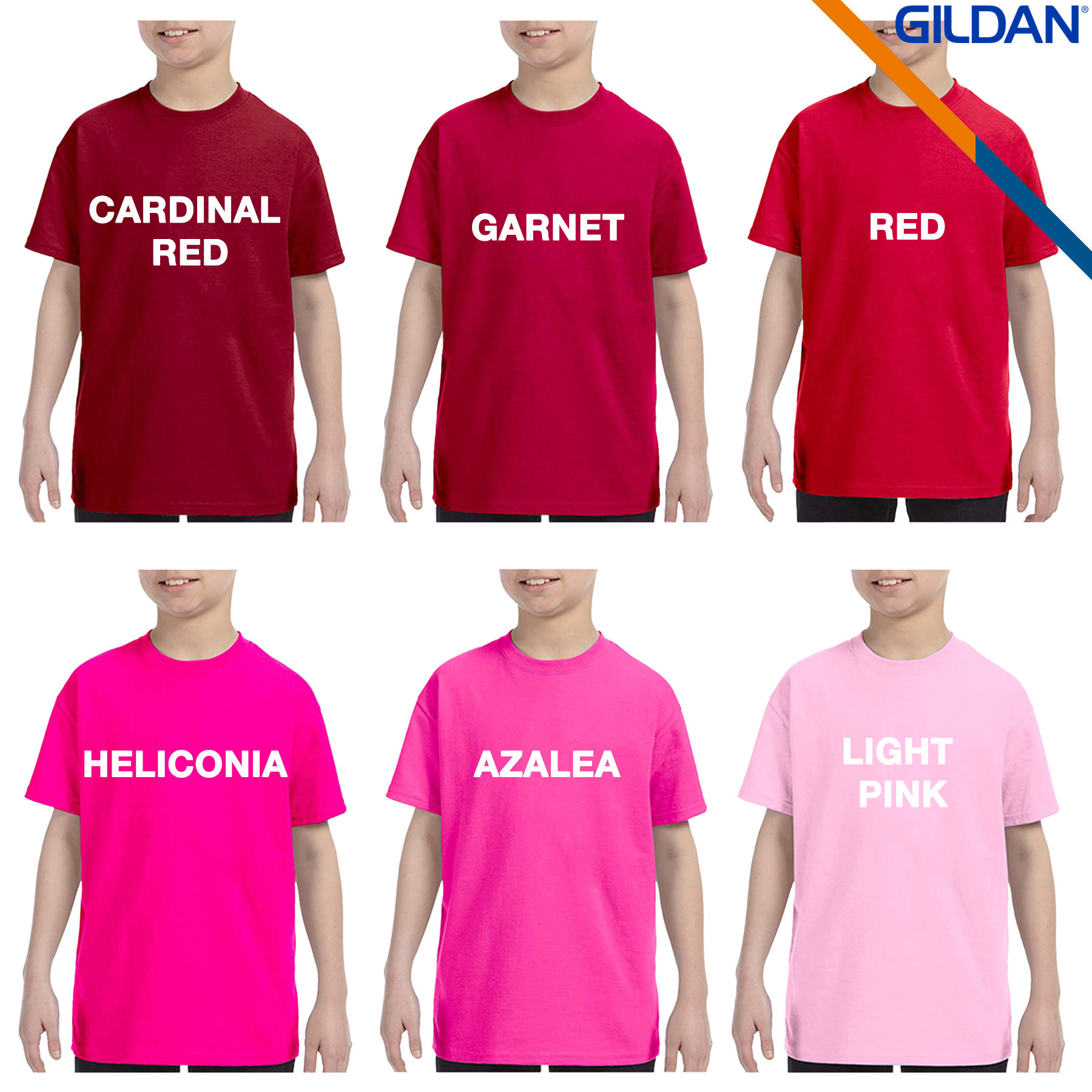 Gildan® 5.3 oz Heavy Cotton Youth T-Shirts 5