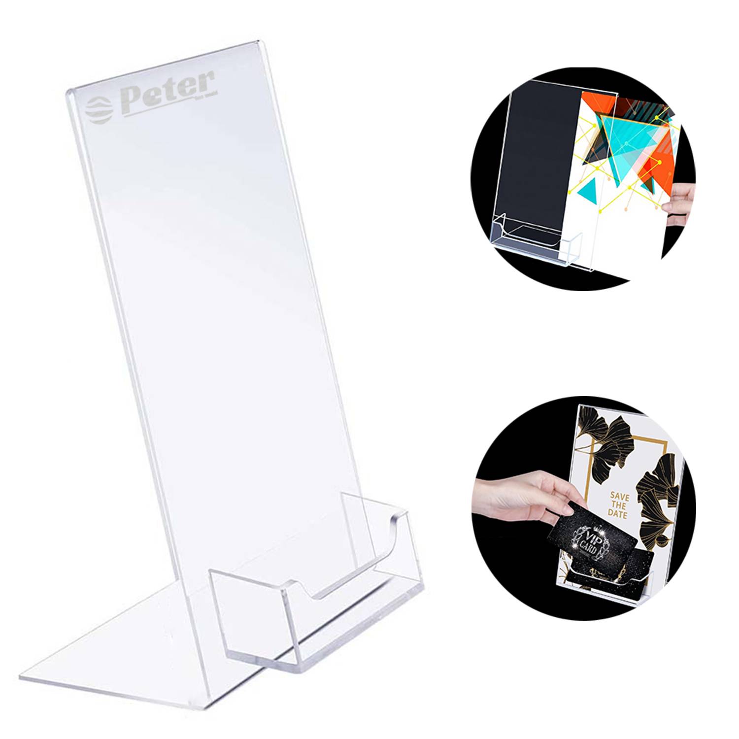 Acrylic Brochure Business Card Display Stand 5