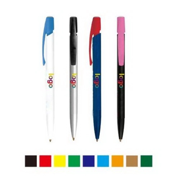 Plastic click ballpoint pen 1