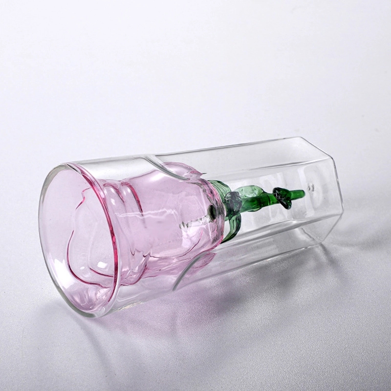 6 OZ. Rose Glass Wine Champagne Gift Drinking Cup 14