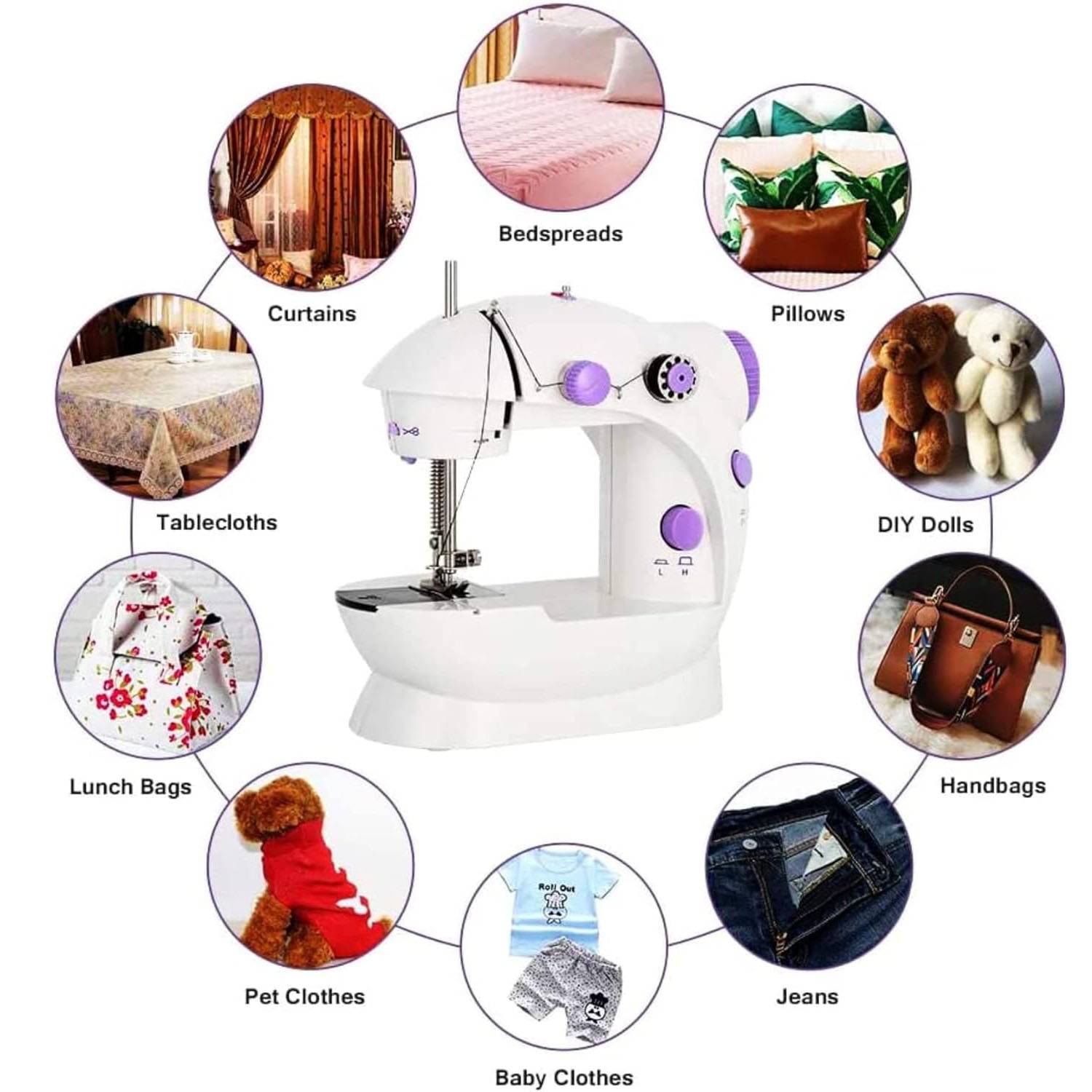 Mini Sewing Machine Handheld Portable Electric for Beginners 7