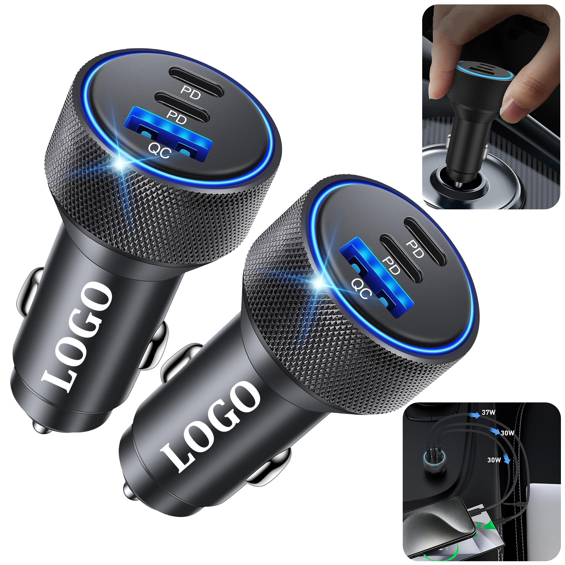 USB C Car Charger 3