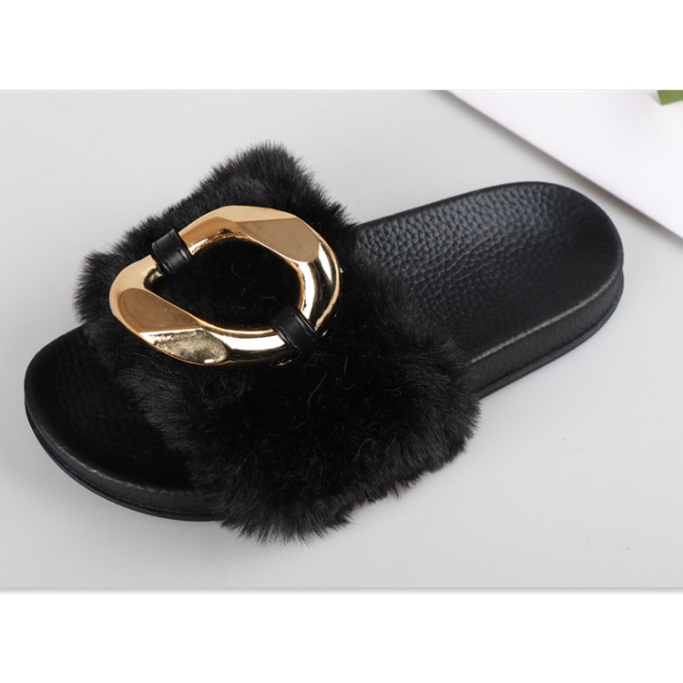 Faux Fur Soft Slide Flat Slipper 4