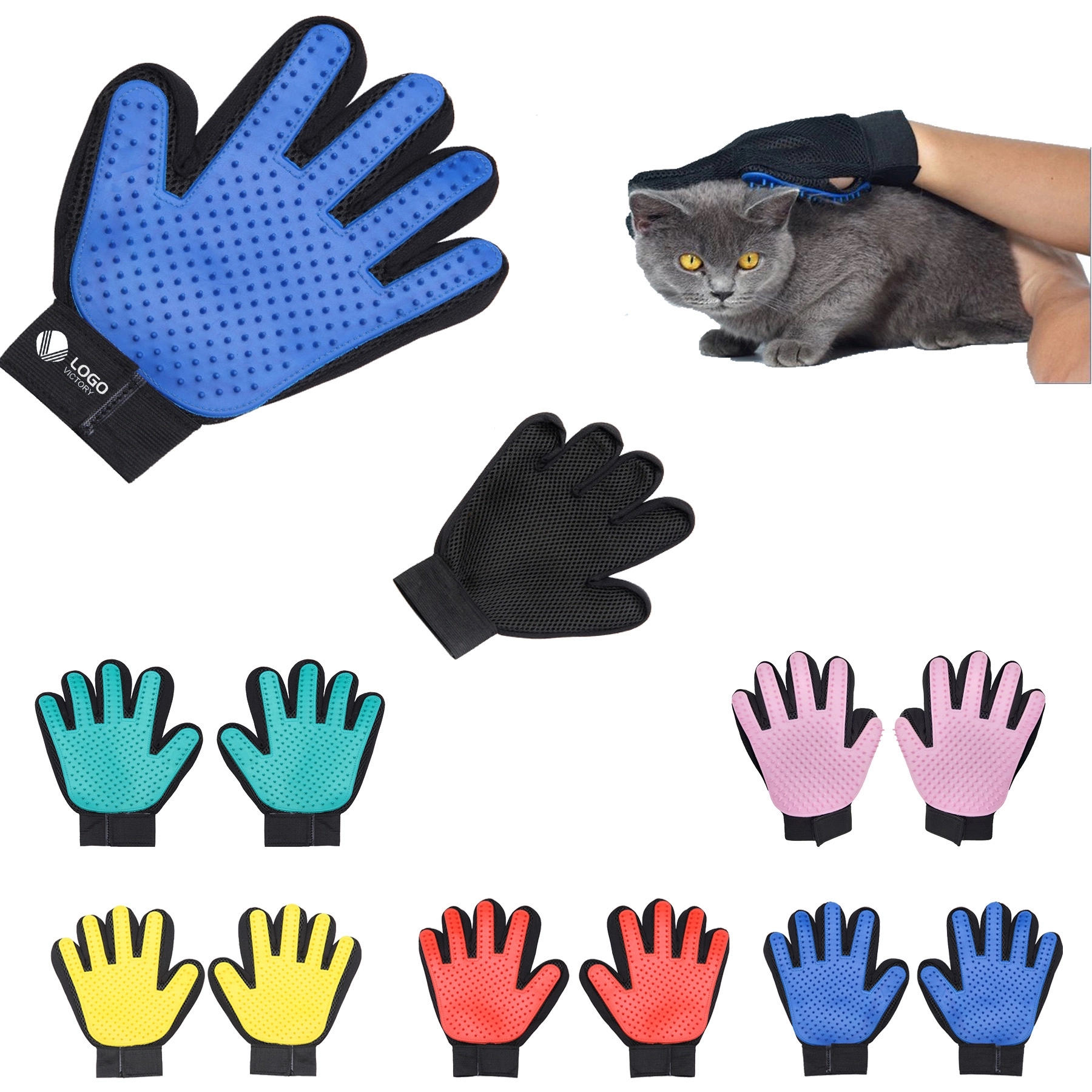 Pet Grooming Brush Gloves 10