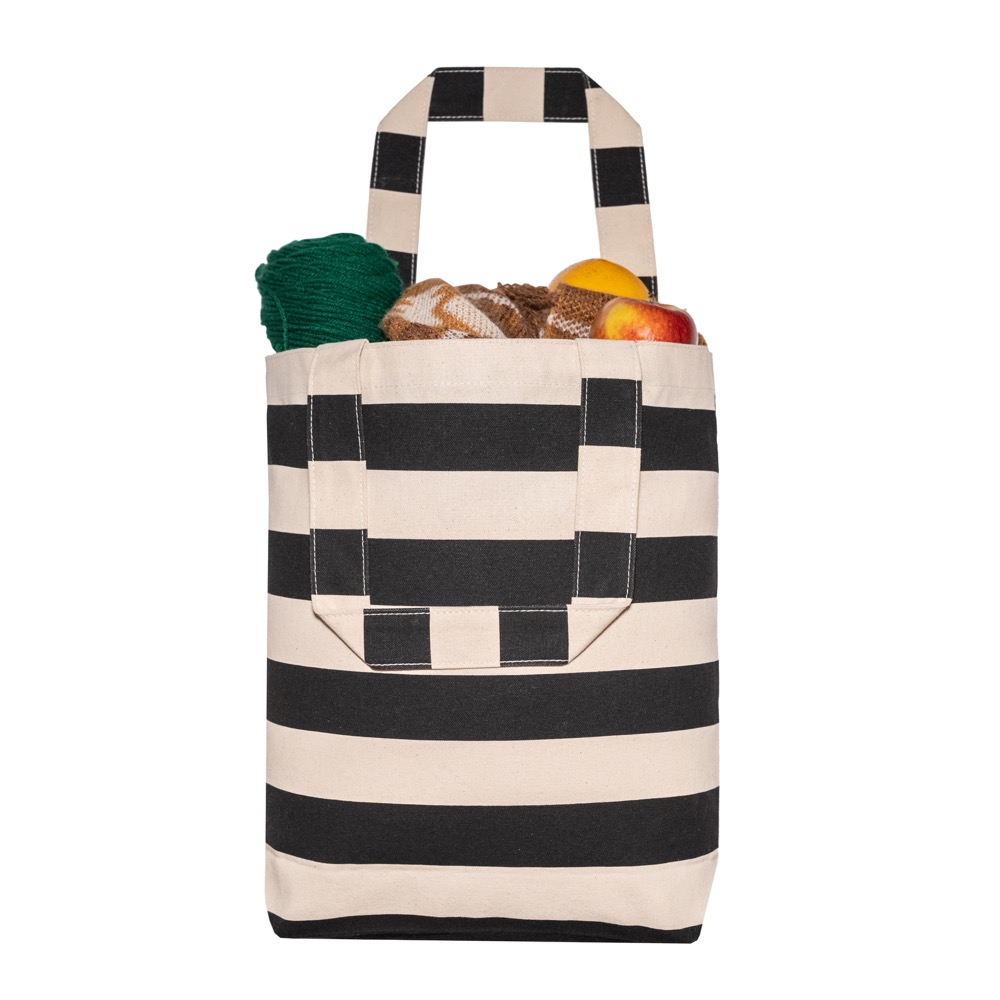 10 Oz. Lightweight Alto Rugby Stripe Tote 14