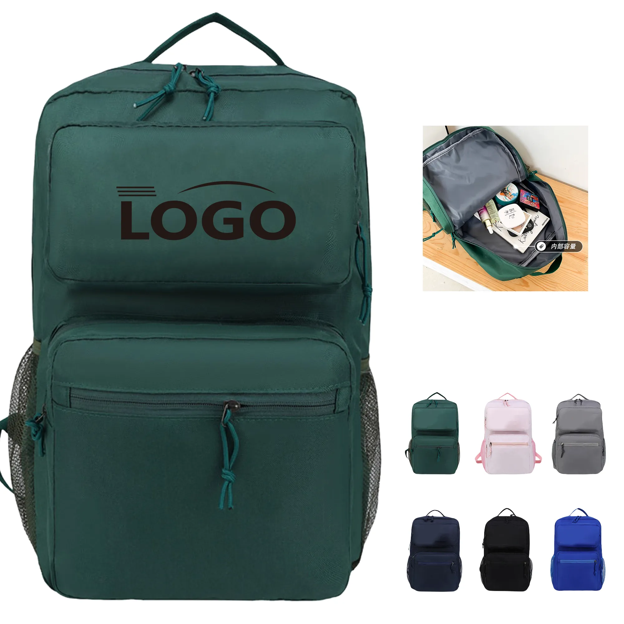 large-capacity Nylon Casual Backpack 2