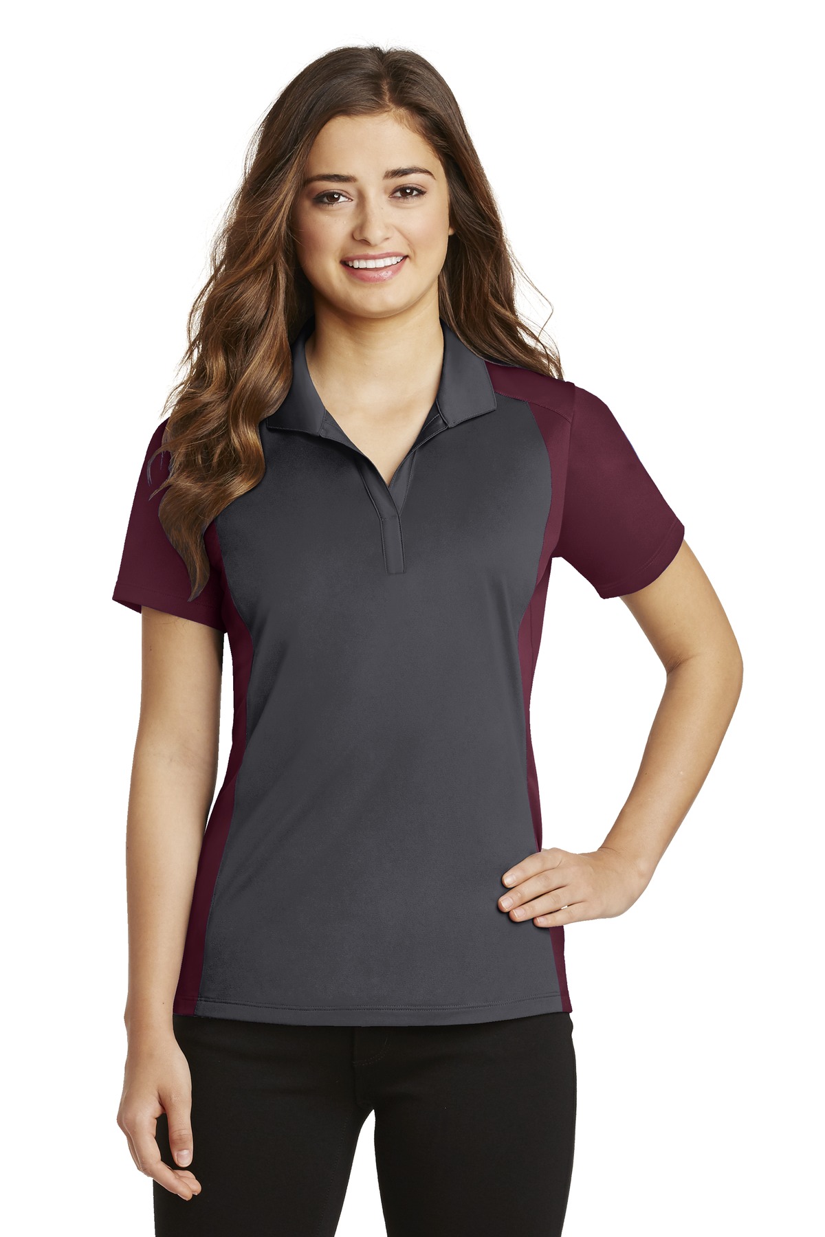 Sport-Tek Women's Colorblock Micropique Sport-Wick Polo. LST652 42