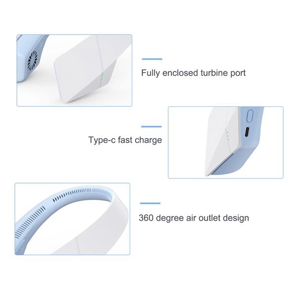 Hanging Neck Type Leafless Fan Portable 19