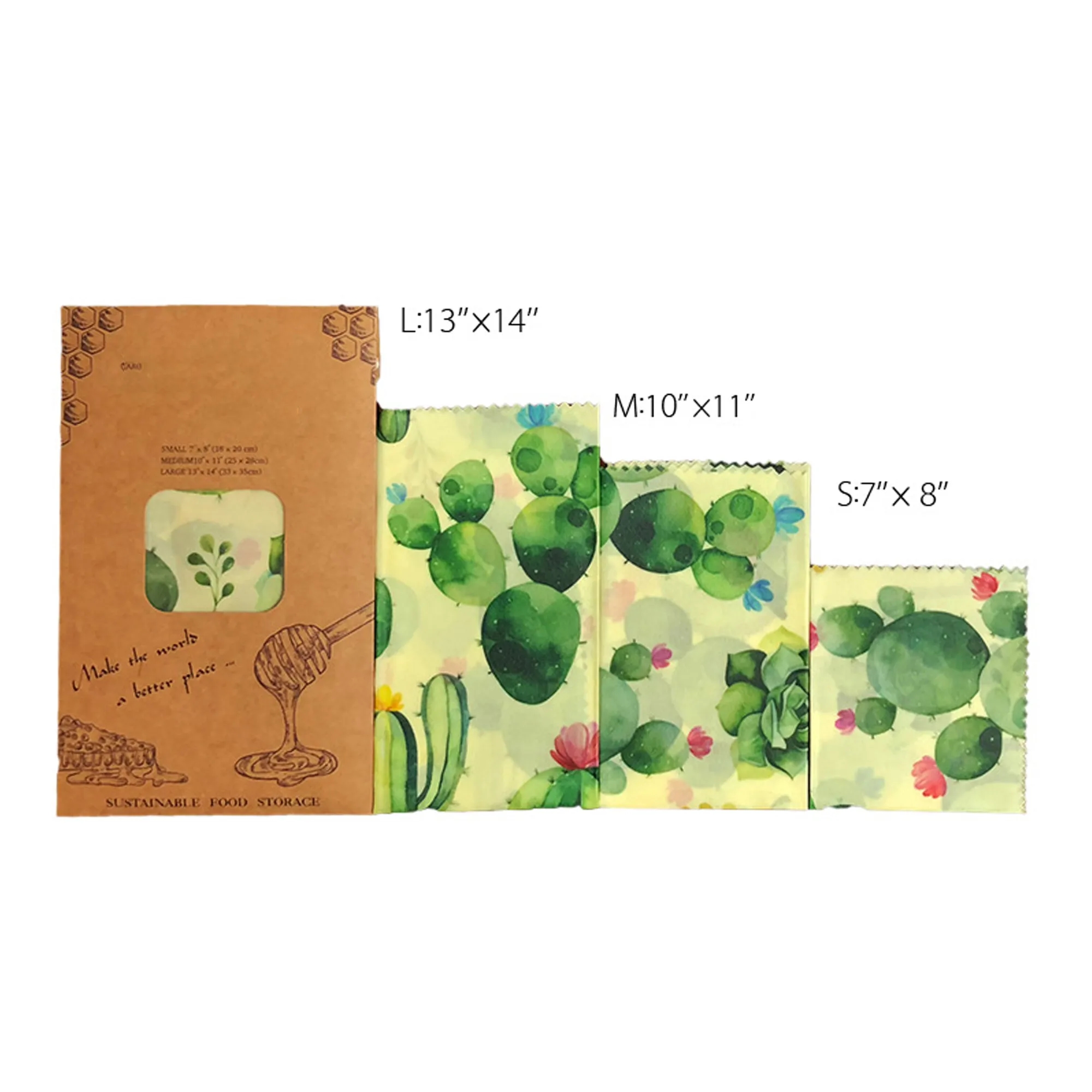 Reusable Beeswax Food Wraps Wax Cloth 4