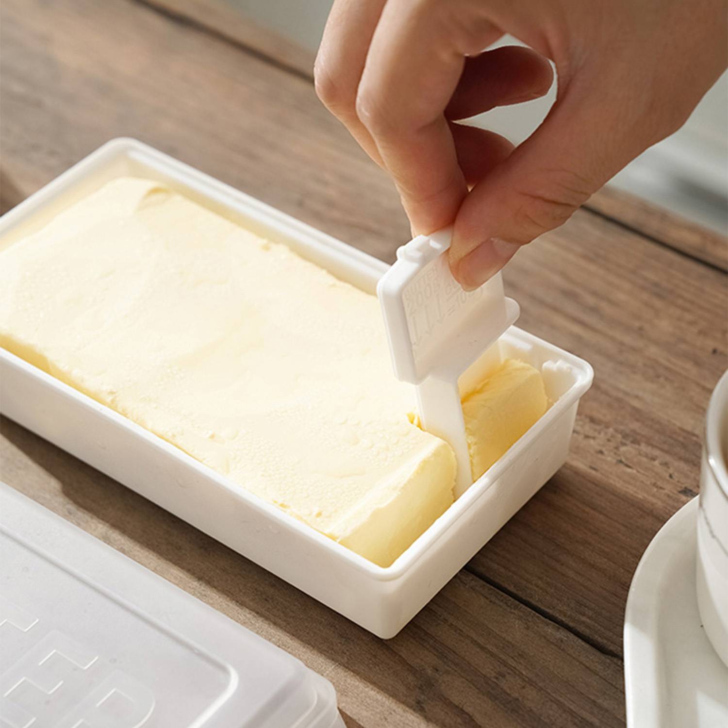 Butter Cutting Storage Box Keeper Try for Refrigerator 4