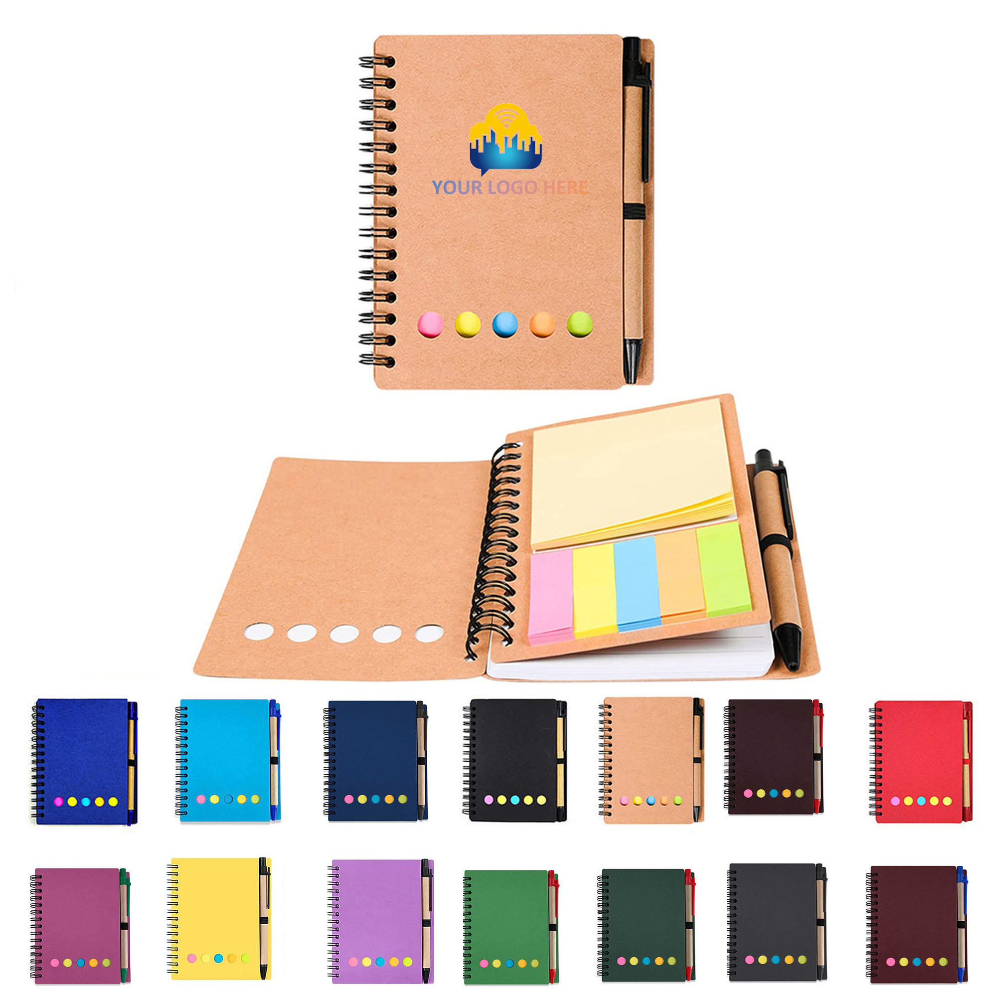 Motivational Circular Diary With Adhesive Notes 6