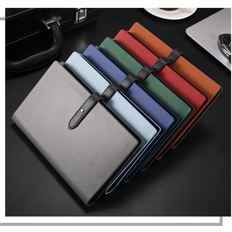 PU Leather A6 Business Travel Journal Binder Notebook 12