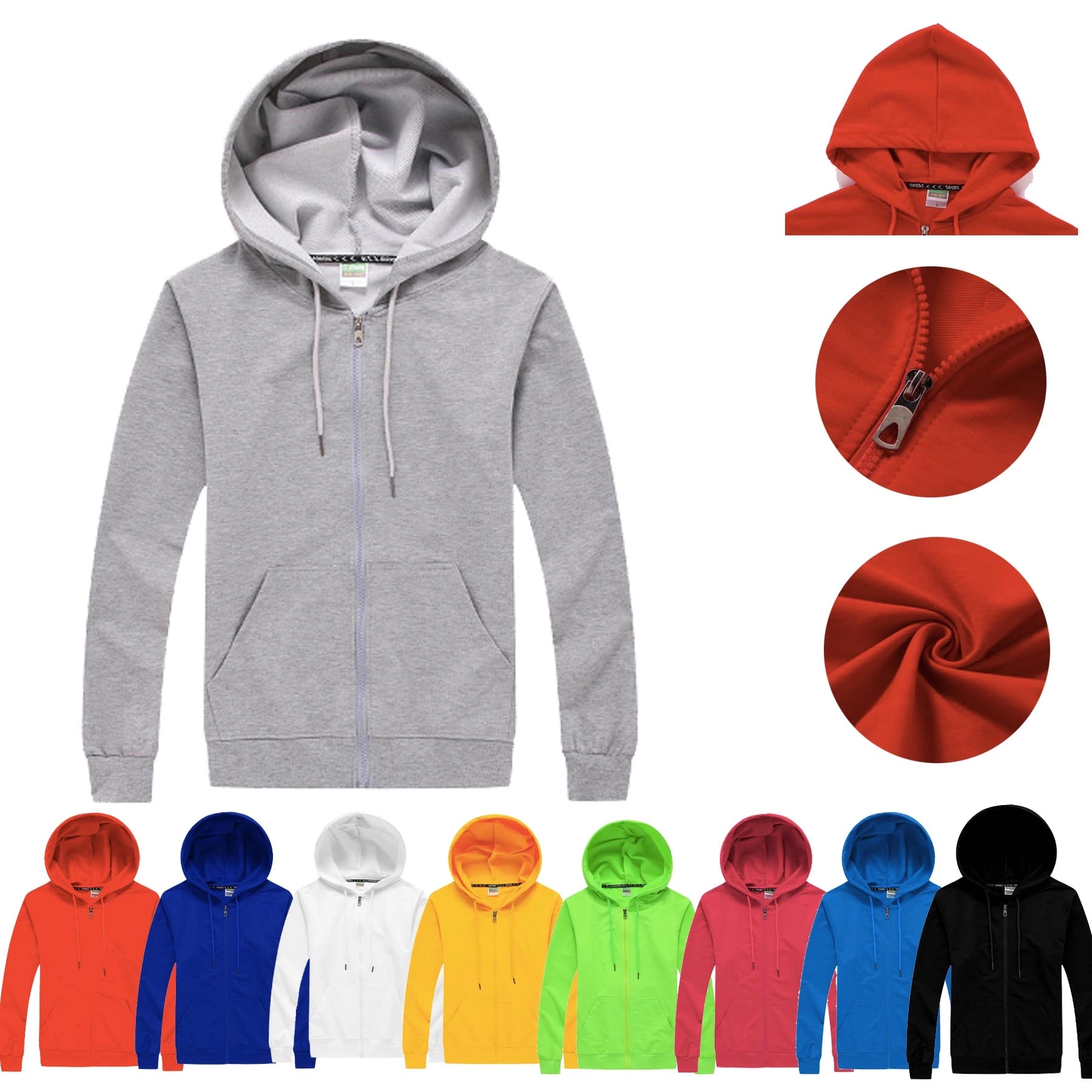 Casual Hooded Sweatshirts, custom hoodie or sweatshirt with logo imprint 3
