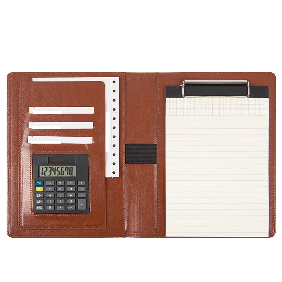 A5 Notepad Zippered Organizer With Calculator Writing Pad 5