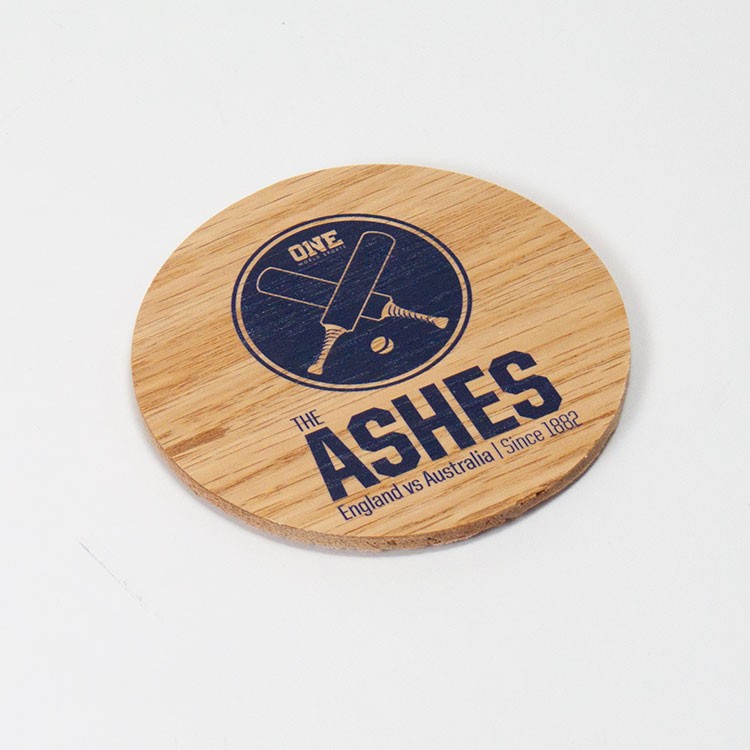 Round Wood Coaster 4"x 4"