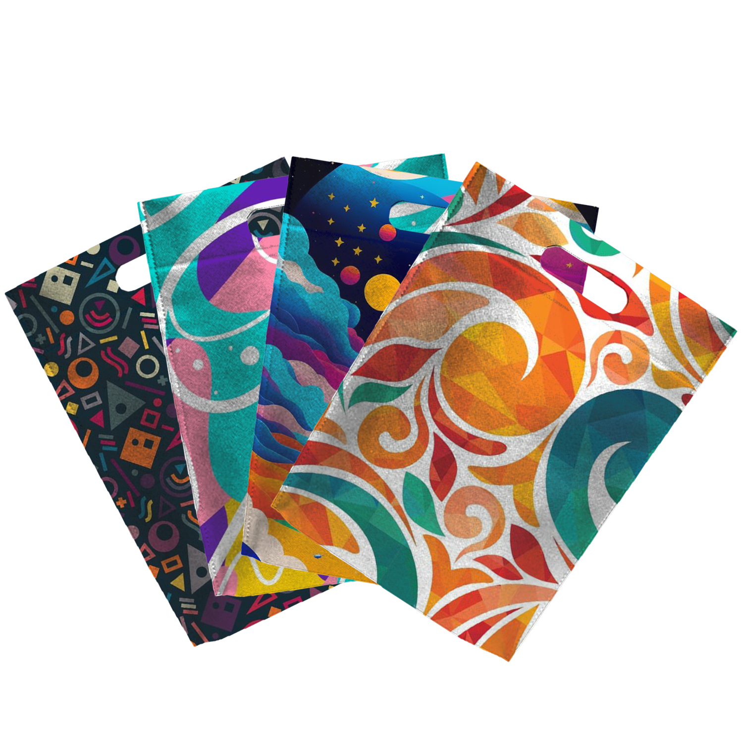 Sublimated PET Non-Woven Convention Tote Bag (11" x 14" x 2.5") 2