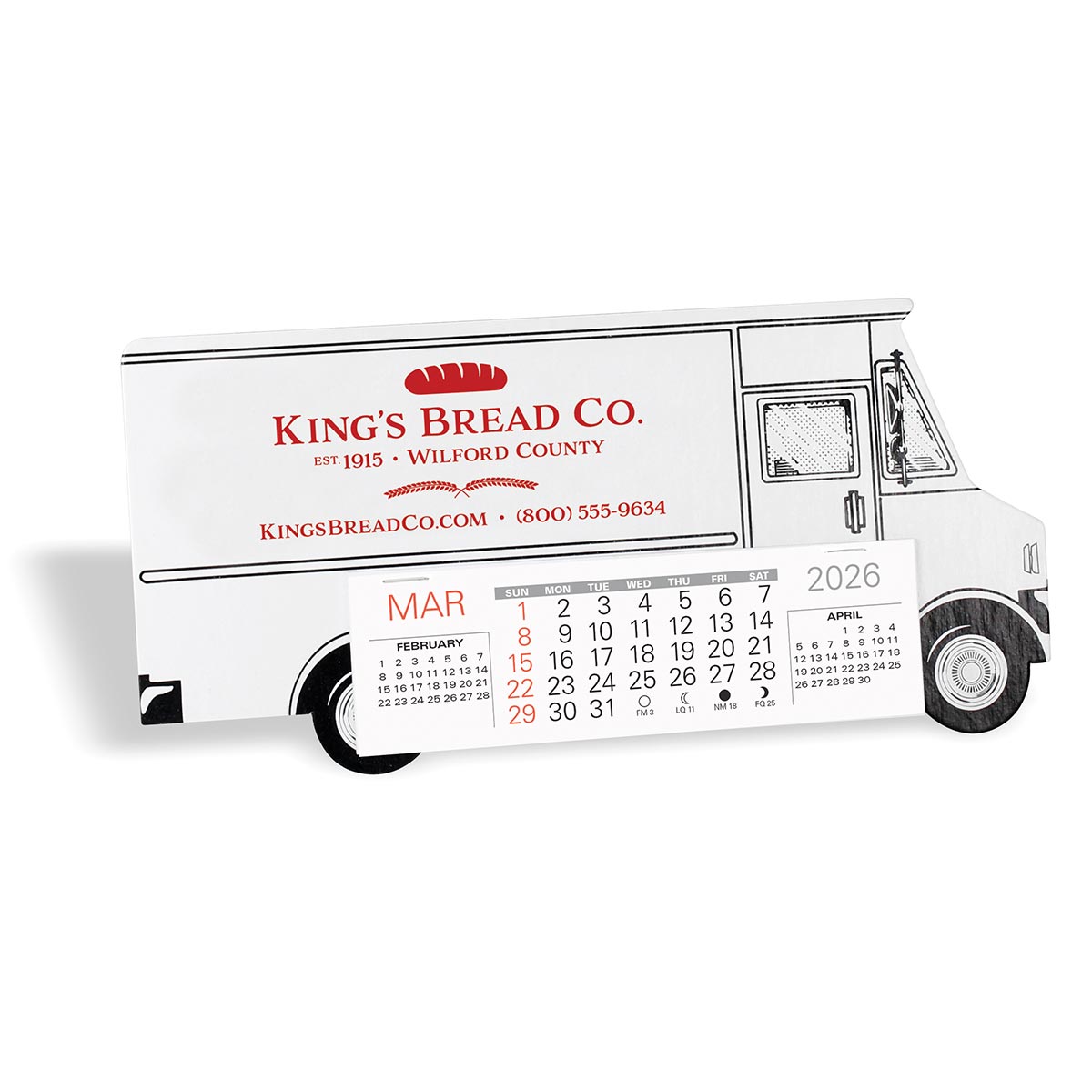 Box Van Desk Calendar 2