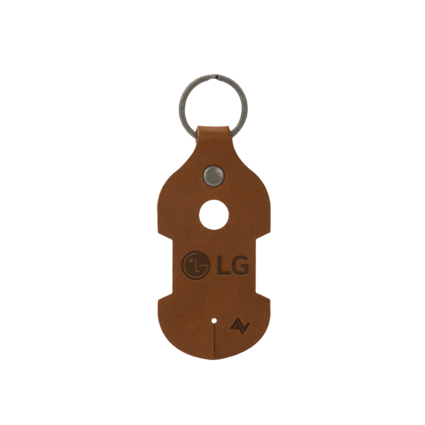 Ryder Leather Earbud Keychain 9