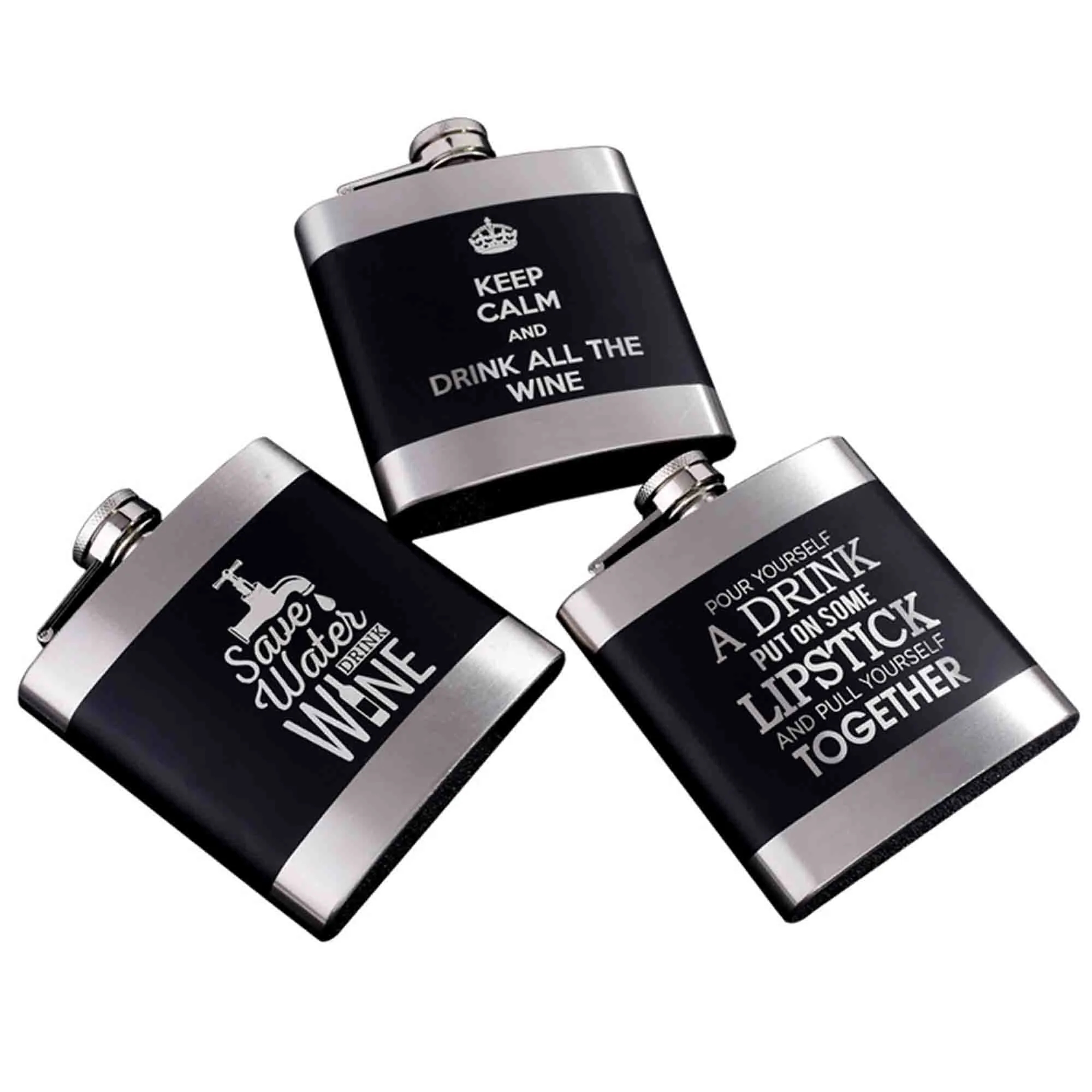 Portable 304 Stainless Steel Wine Pot, custom water bottle with logo imprint 2