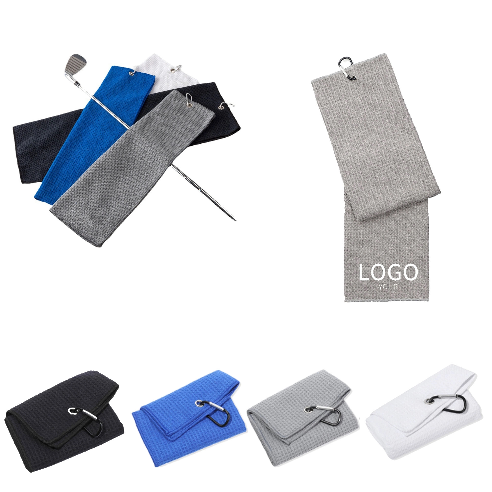 Folded Golf Towel 4