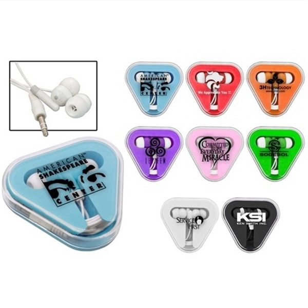 Ear Buds in Imprinted Case 1