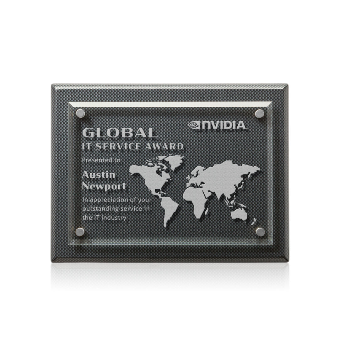 Caledon Plaque - Carbon Fibre/Silver 7