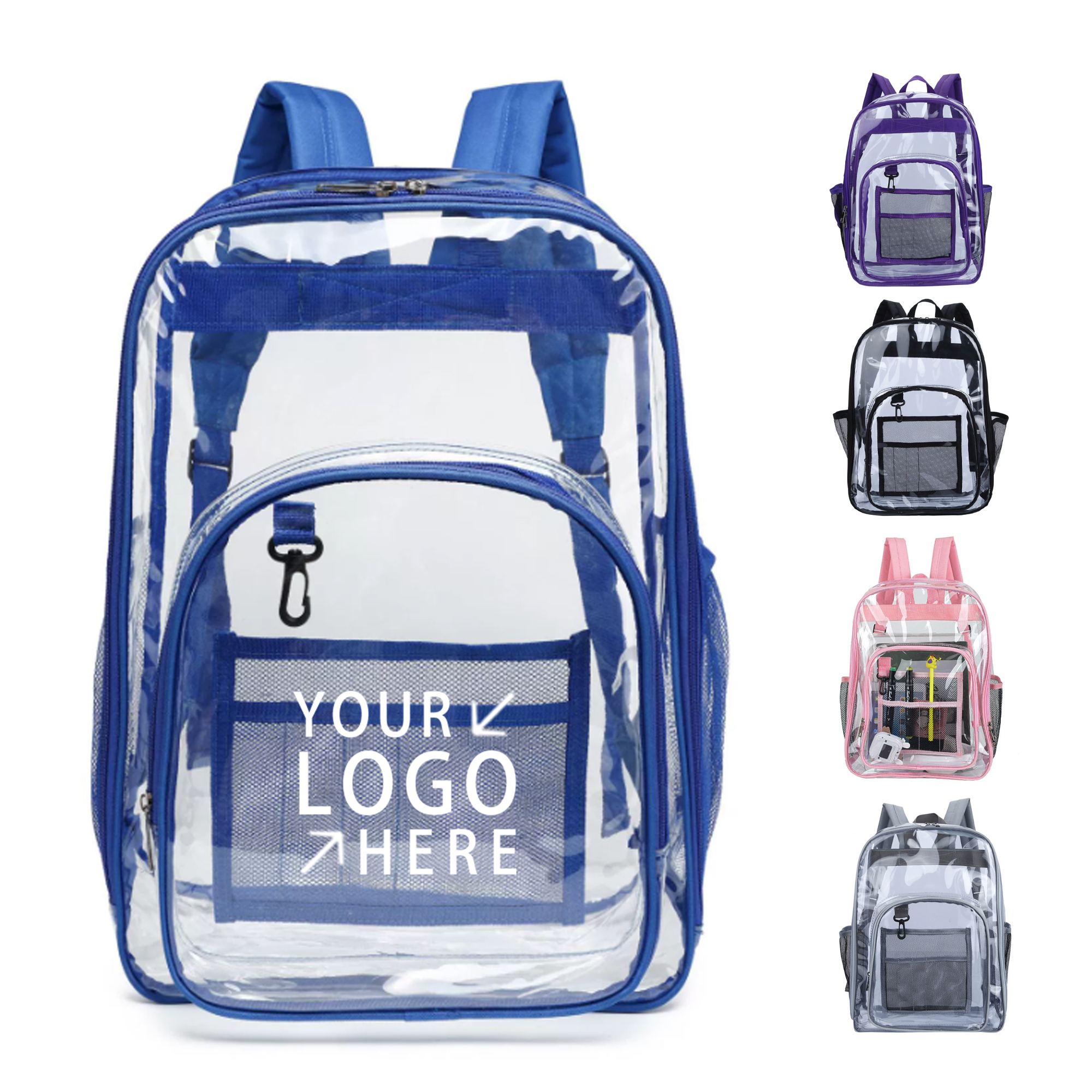 Transparent PVC Clear Backpack 1