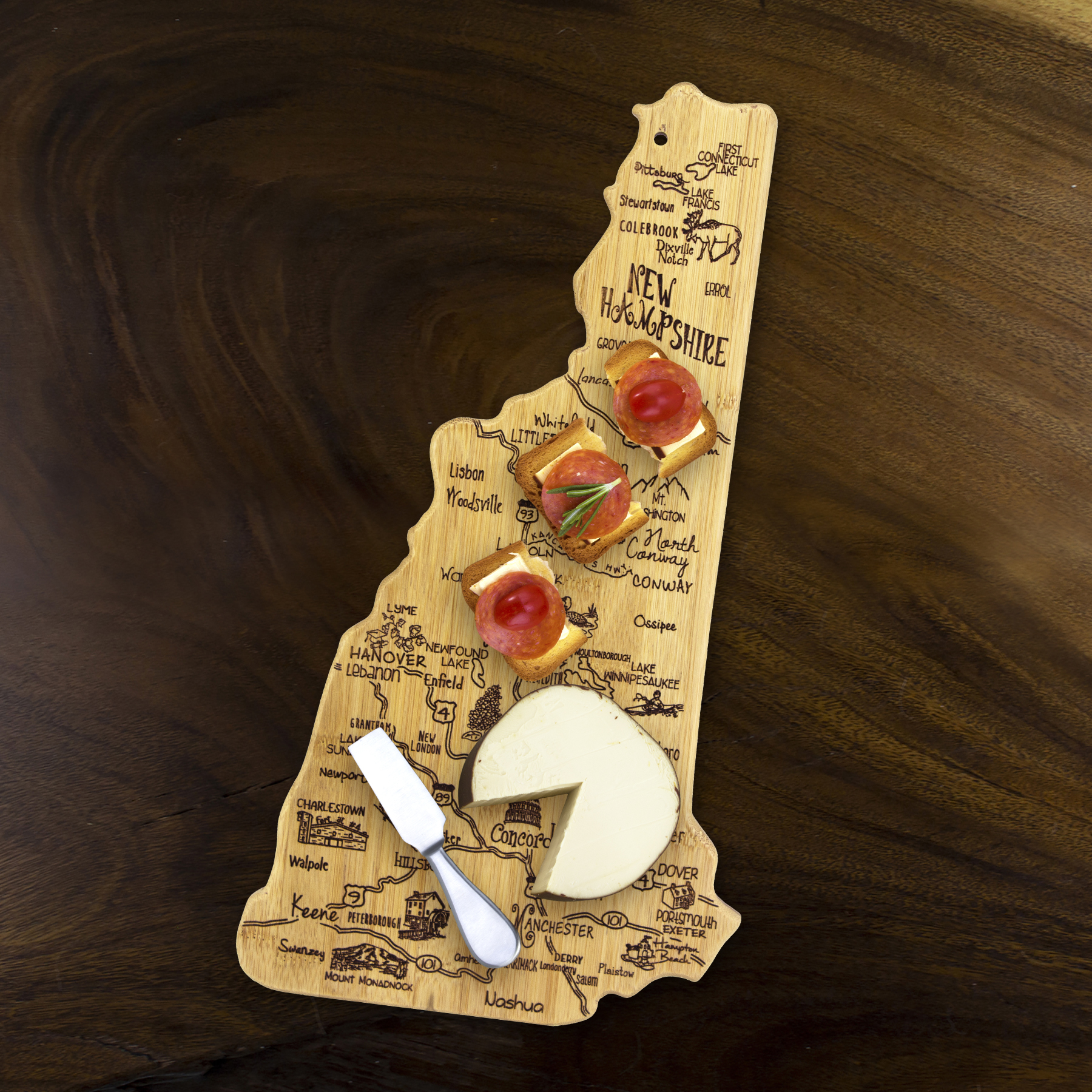Destination New Hampshire Cutting & Serving Board 5