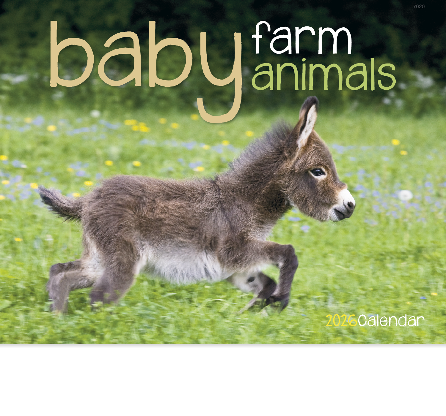 Good Value™ Baby Farm Animals - Stapled Calendar 21