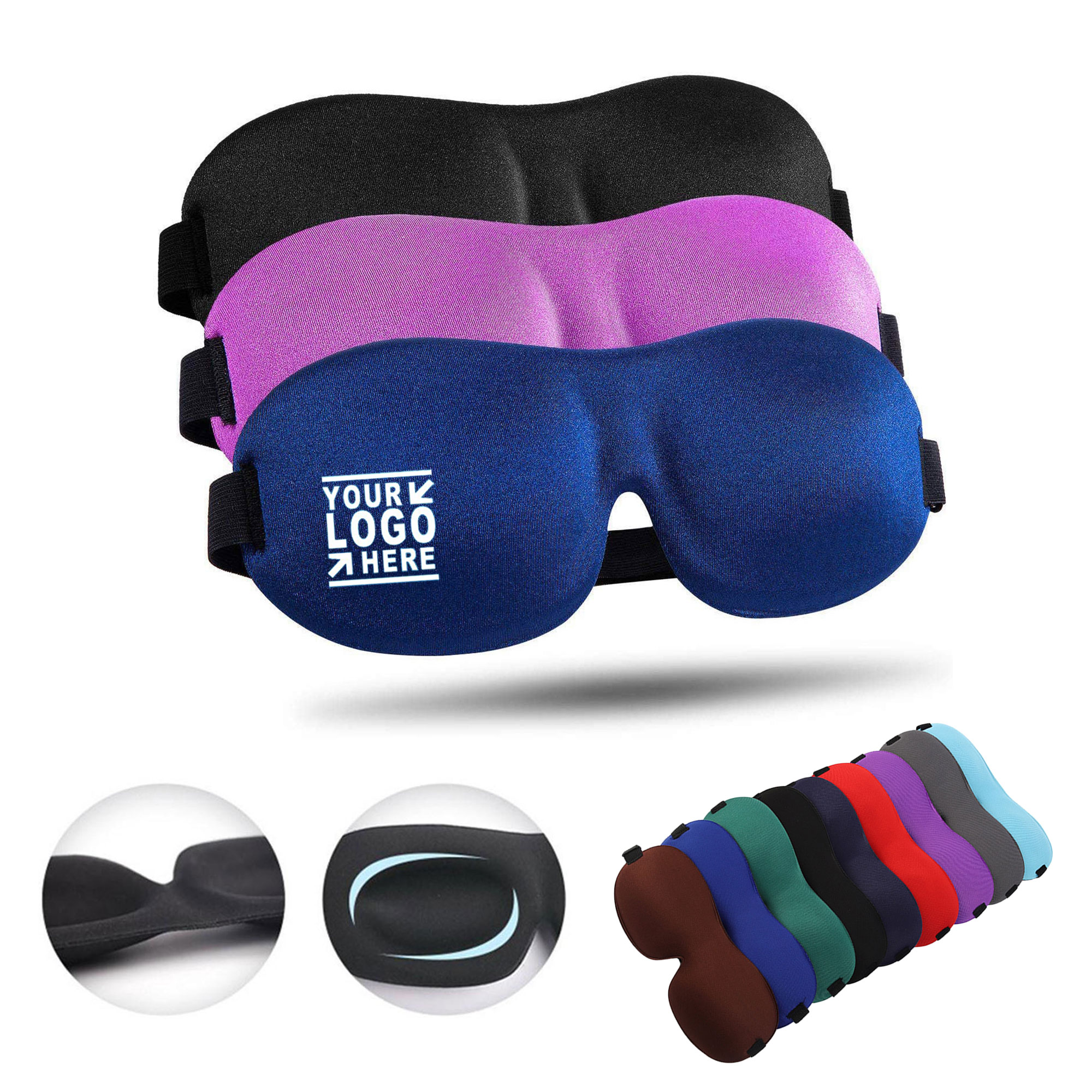 3D Contoured Sleeping Eye Mask 7