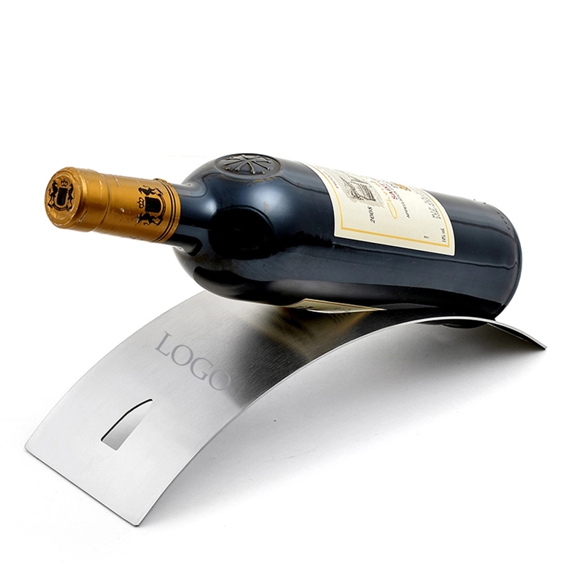 Stainless Steel Wine Bottle Holder, custom kitchen gadget with logo imprint 4