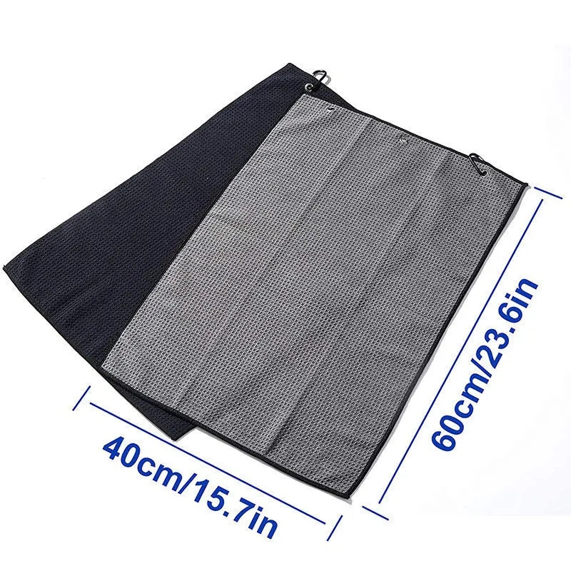 Tri-fold Golf Towel w/ Bag Hook 4