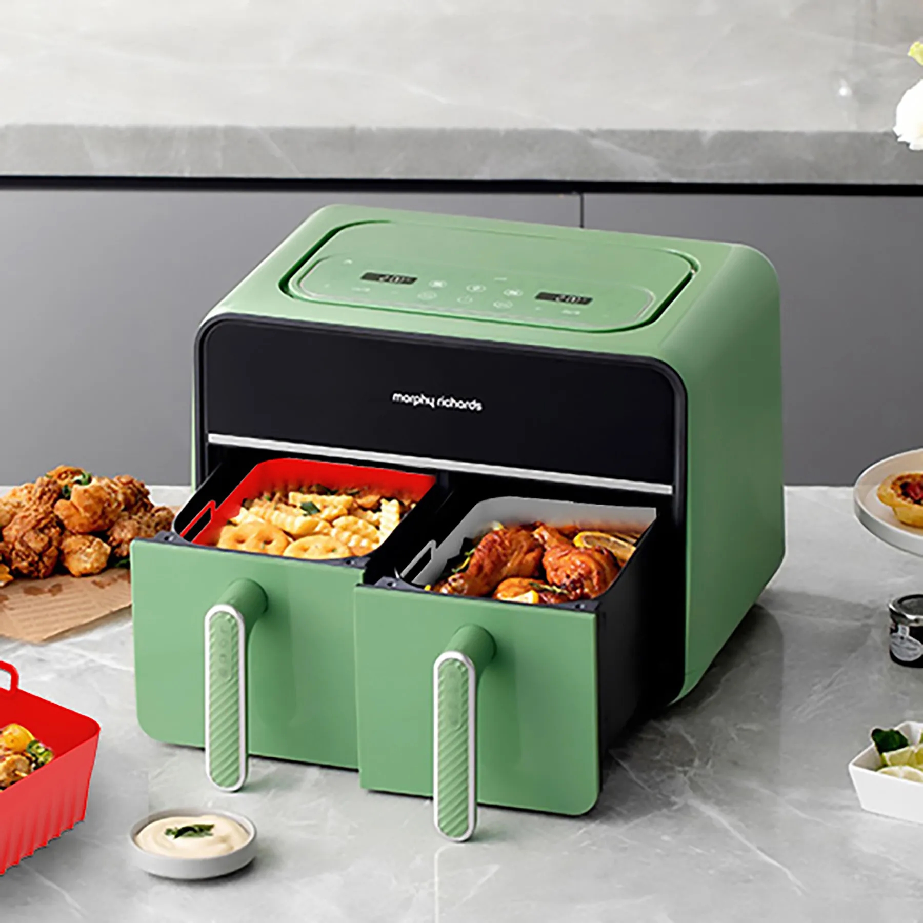 Silicone Air Fryer Baking Tray 10