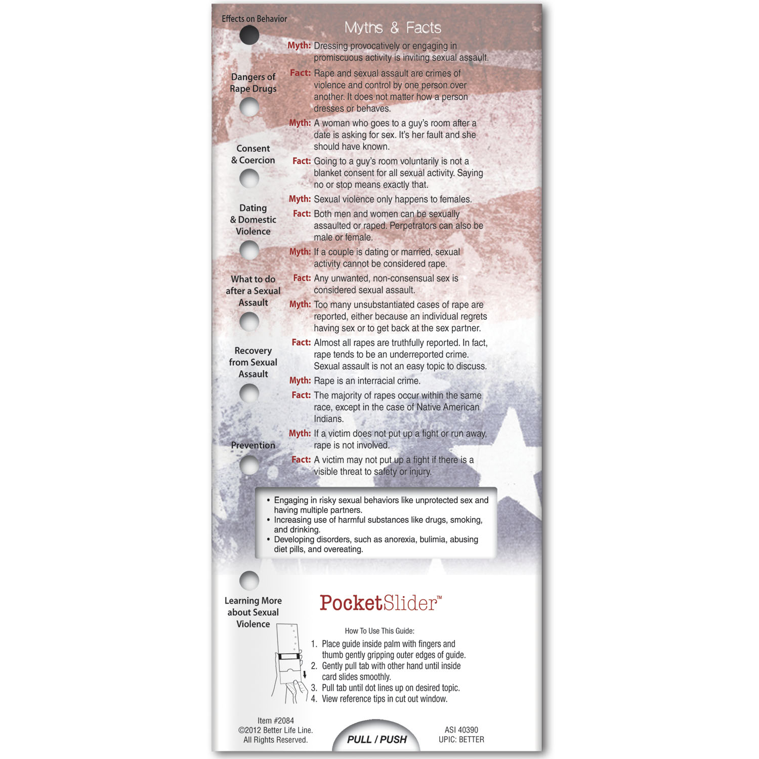 Pocket Slider - Sexual Violence Prevention 2