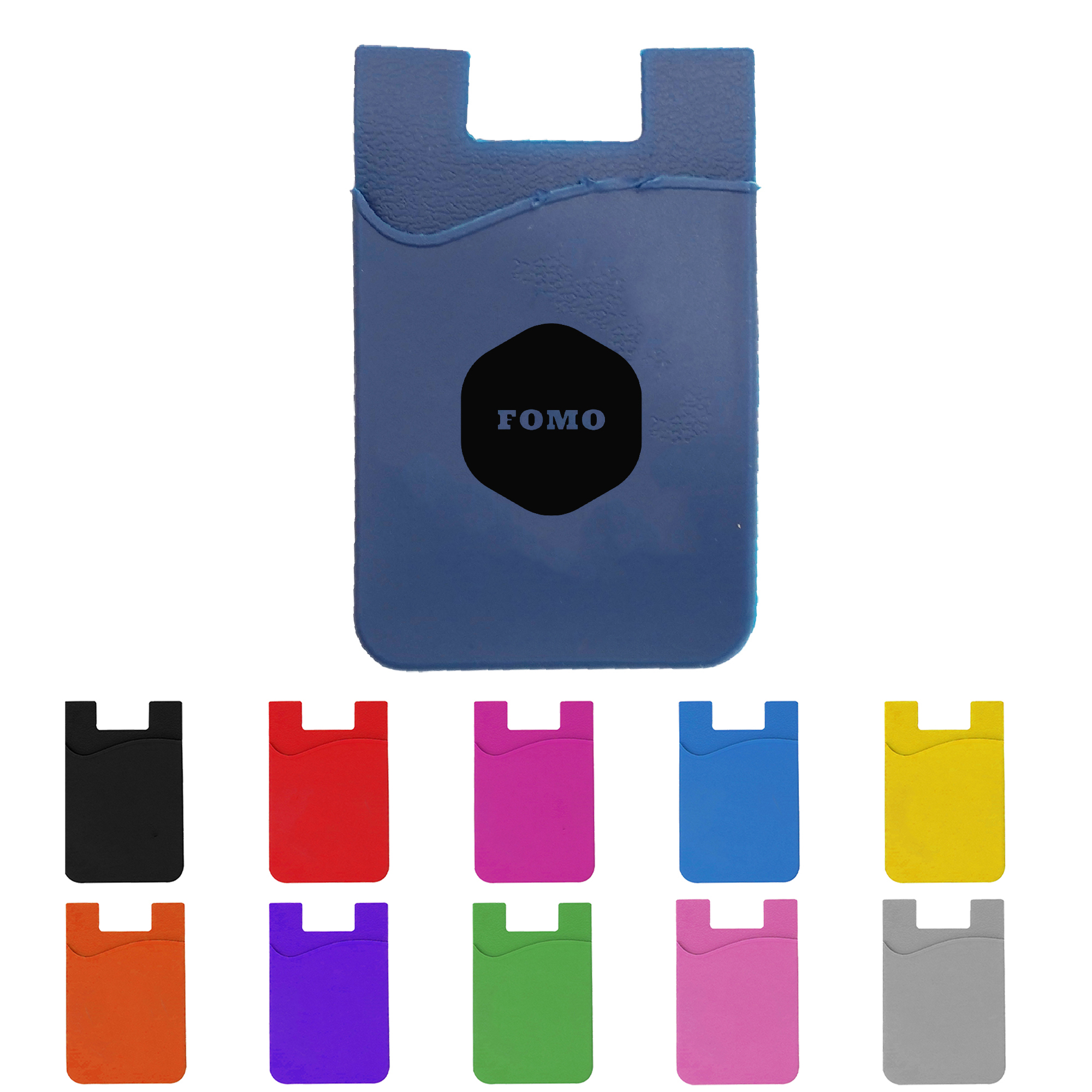 Stick-On Silicone Phone Wallet ?C Convenient Card Holder 2