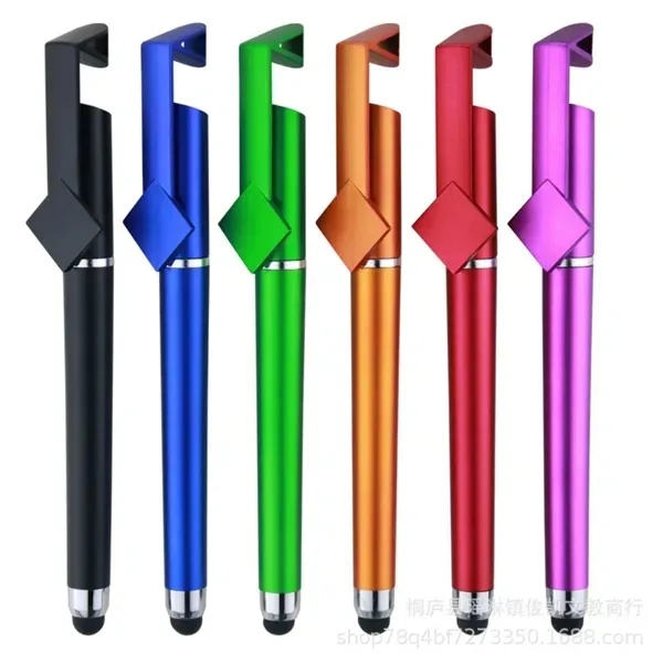 3-in-1 Phone Stand Stylus Pen - Multi-Function Ballpoint 3