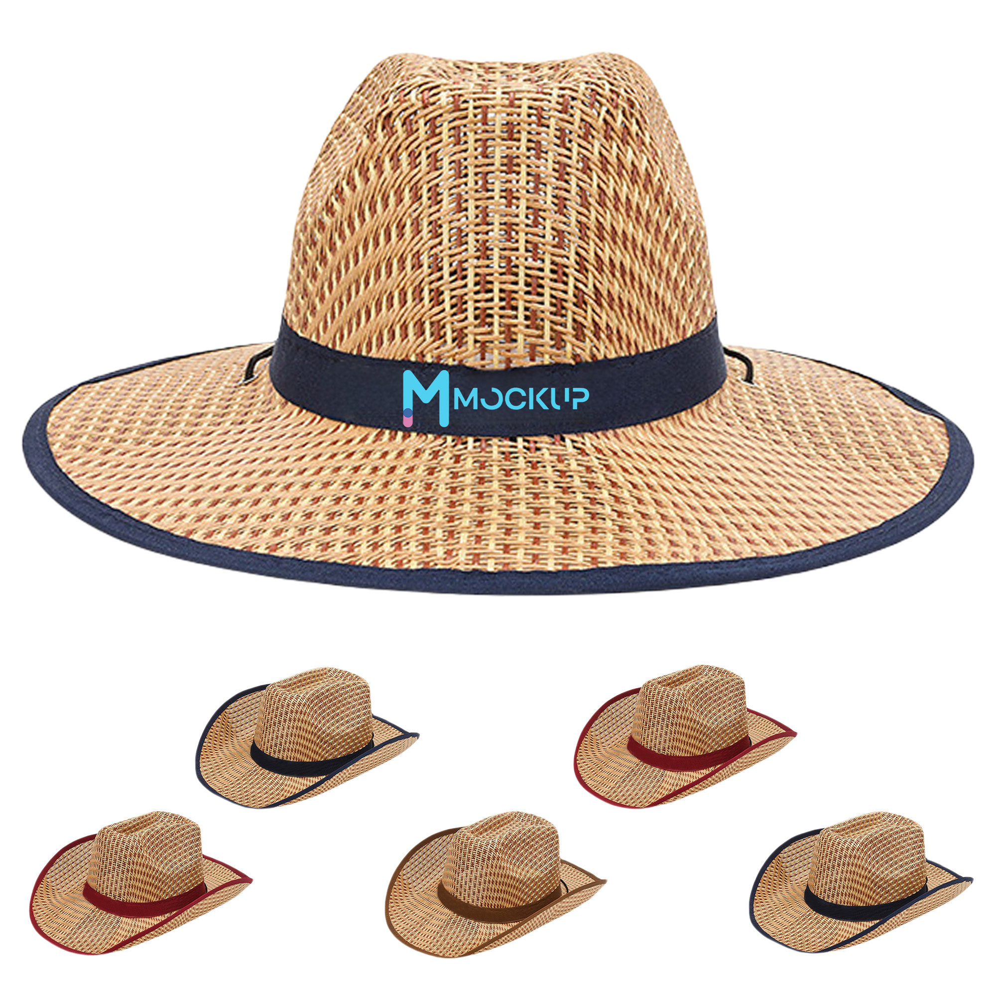 Western Straw Cowboy Beach Hat 2