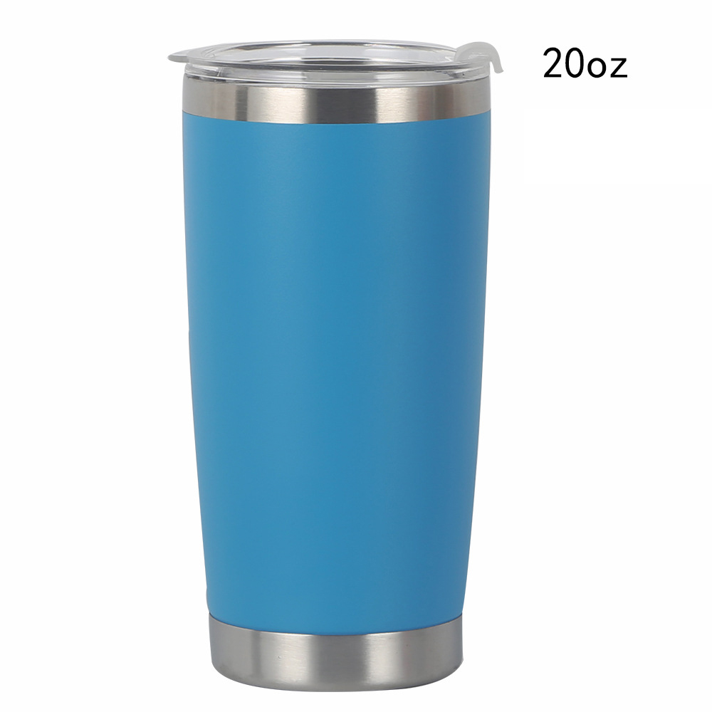 20oz Stainless Steel Vacuum Travel Mug Tumbler w/Lid 2