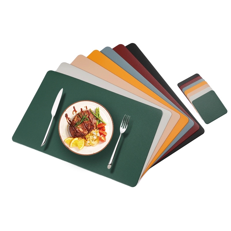 11.8" X 11.8" Nordic Leather Mat MOQ 100PCS 9