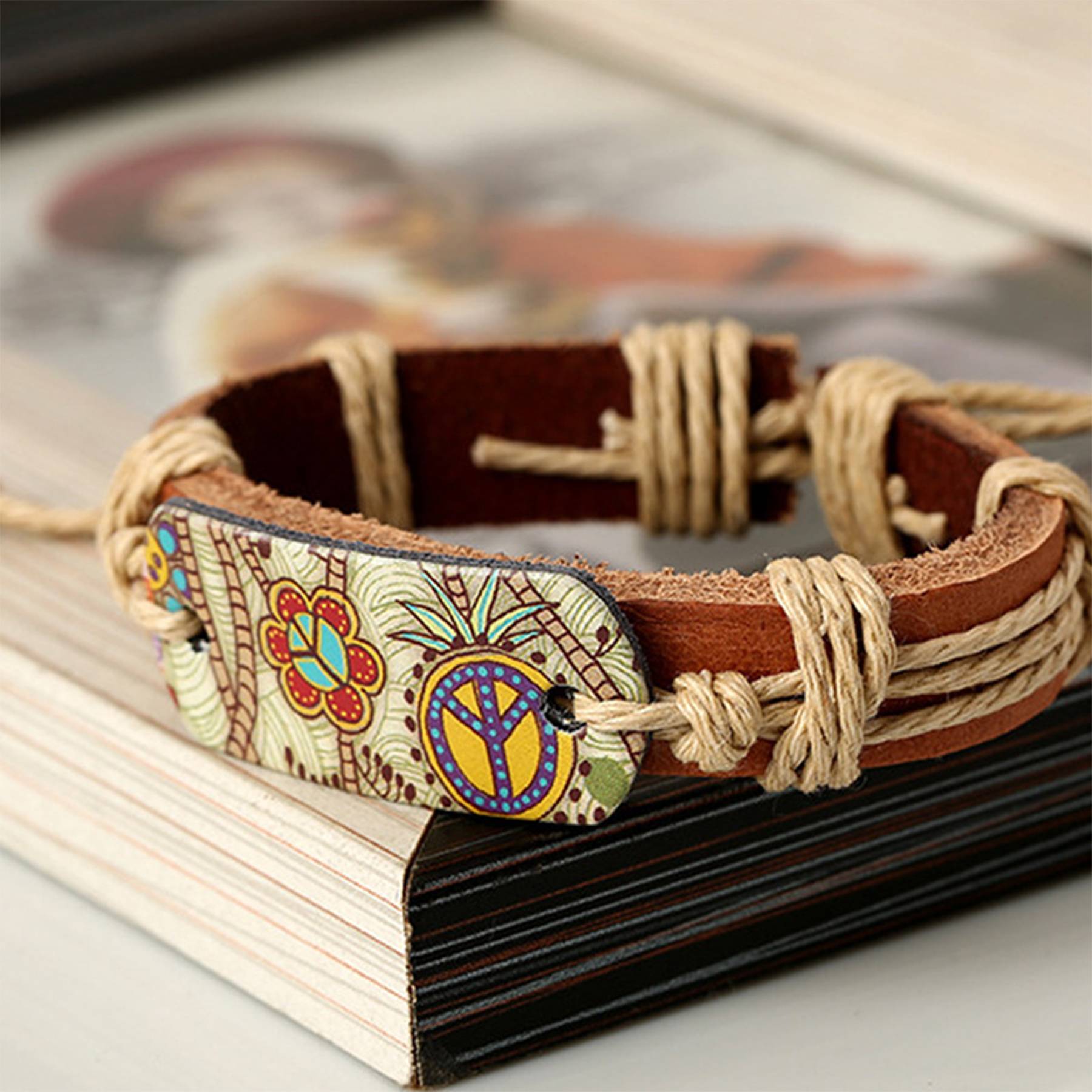 Jute Vintage-inspired woven bracelets 5