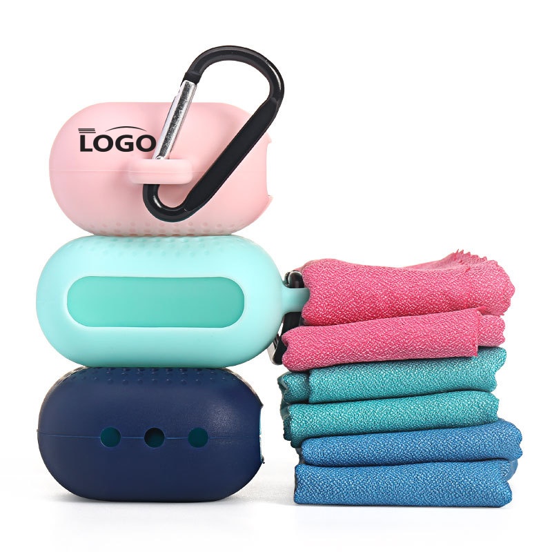 Portable Cooling Towel with Silicone Case 4