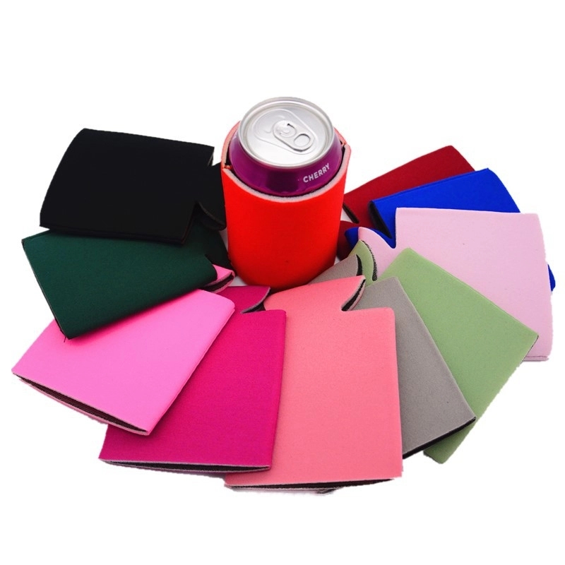Collapsible Neoprene Beverage Insulator Can Holder, custom koozie with logo imprint 3