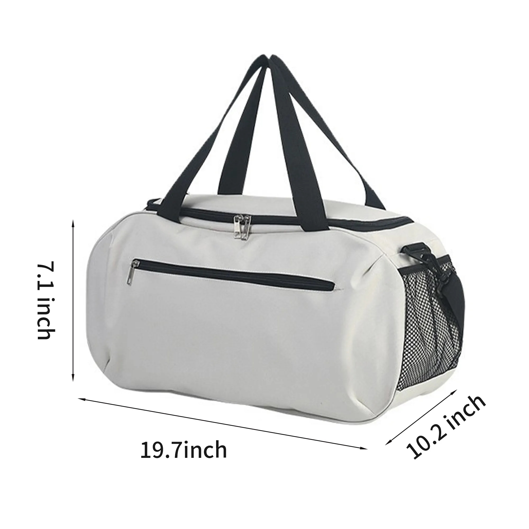 Multi-Pocket Travel Gym Bag with Straps 7