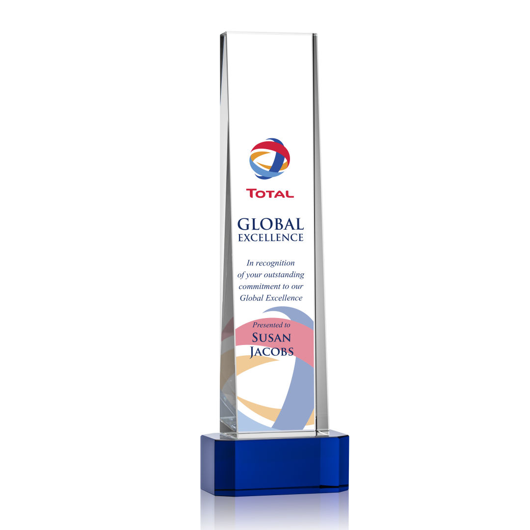 Milnerton VividPrint™ Award on Base - Blue 7