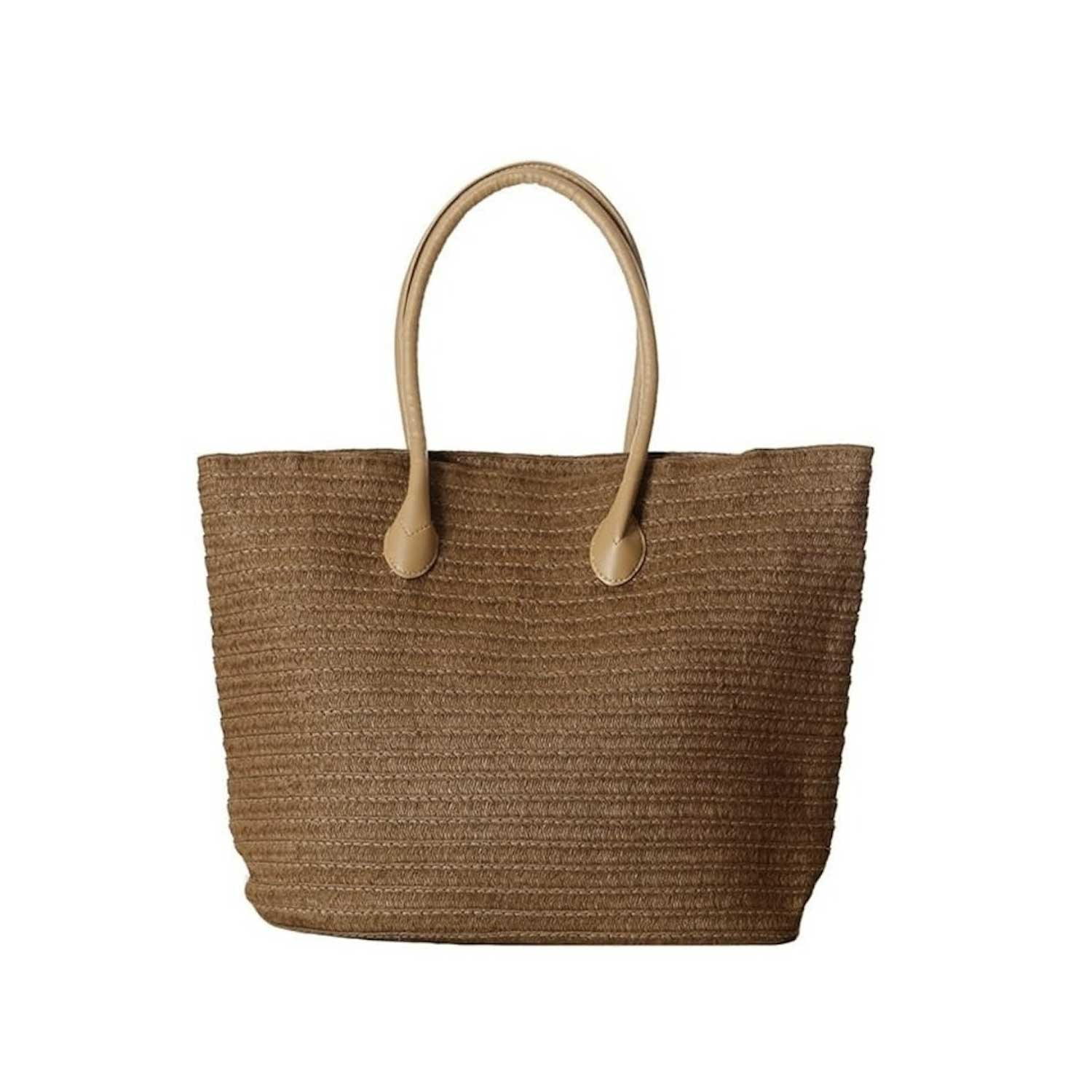 Boho Straw Shoulder Bag - Large Beach Tote 5