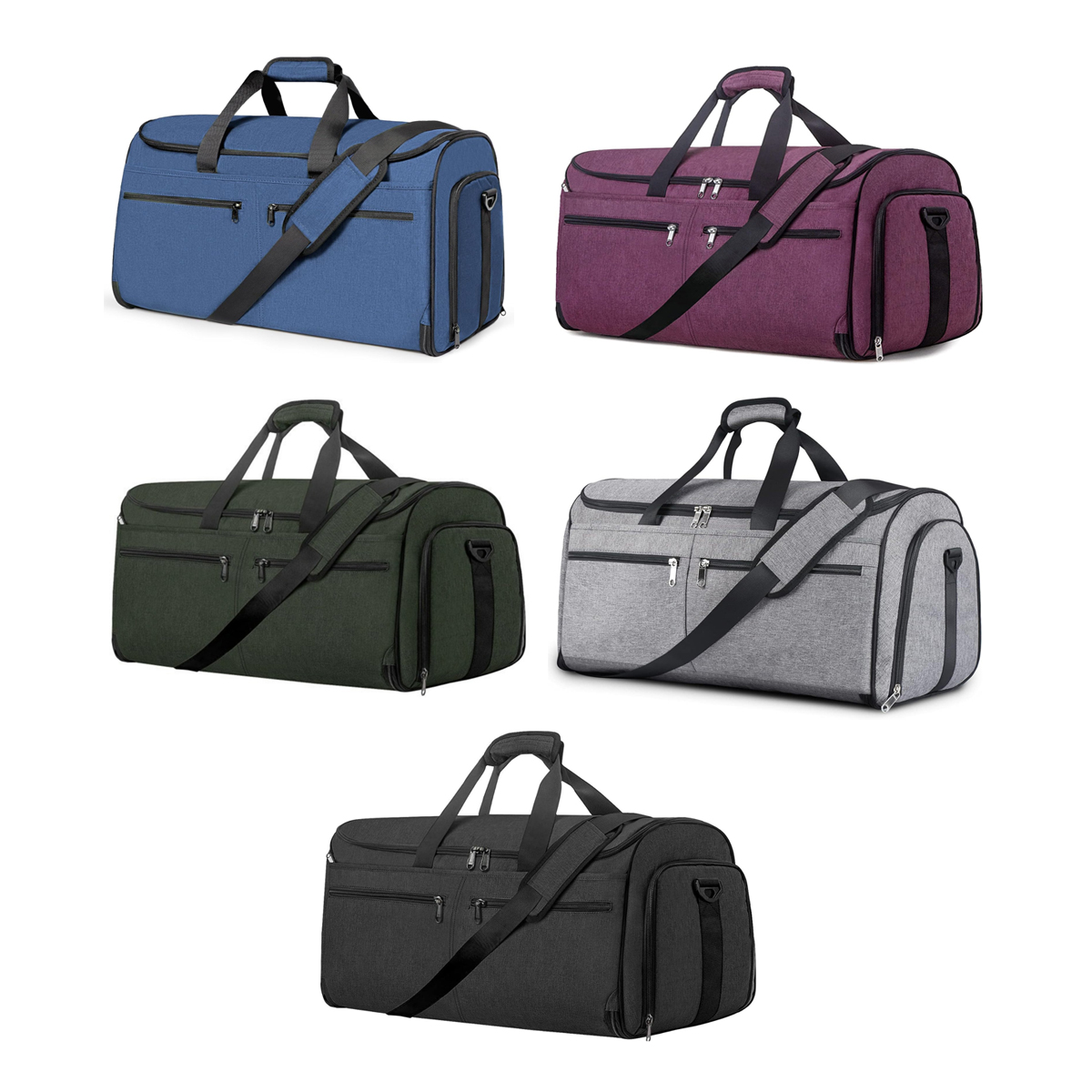 55L Travel & Gym Duffel Bag with Multiple Compartments 3