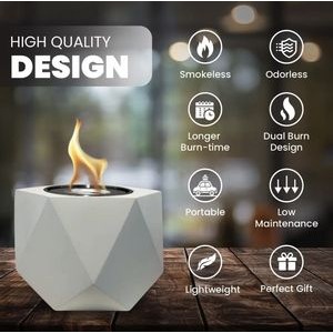 Camping Tabletop Fireplace Fire Pit Bowl 6