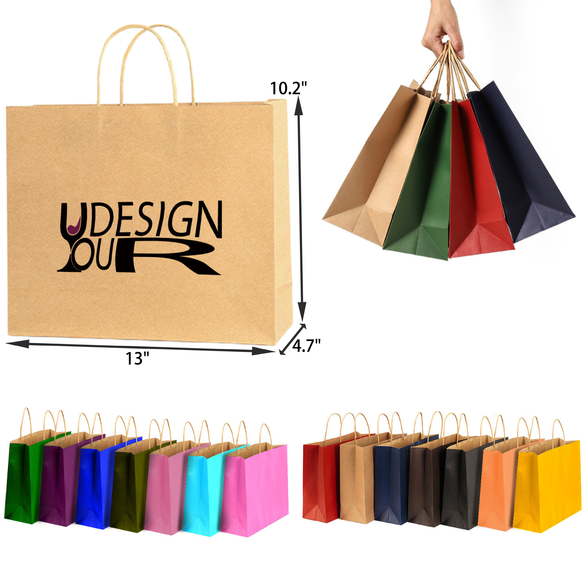 Eco Friendly Kraft Paper Tote Bag 6