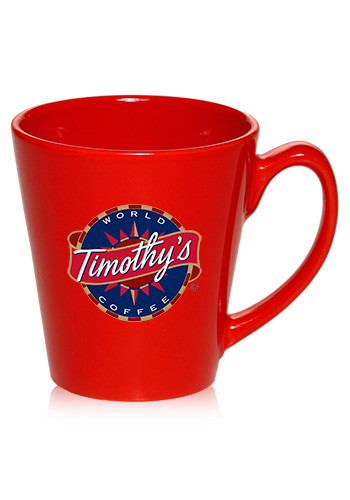 12 oz. Glossy Ceramic Latte Coffee Mugs 11