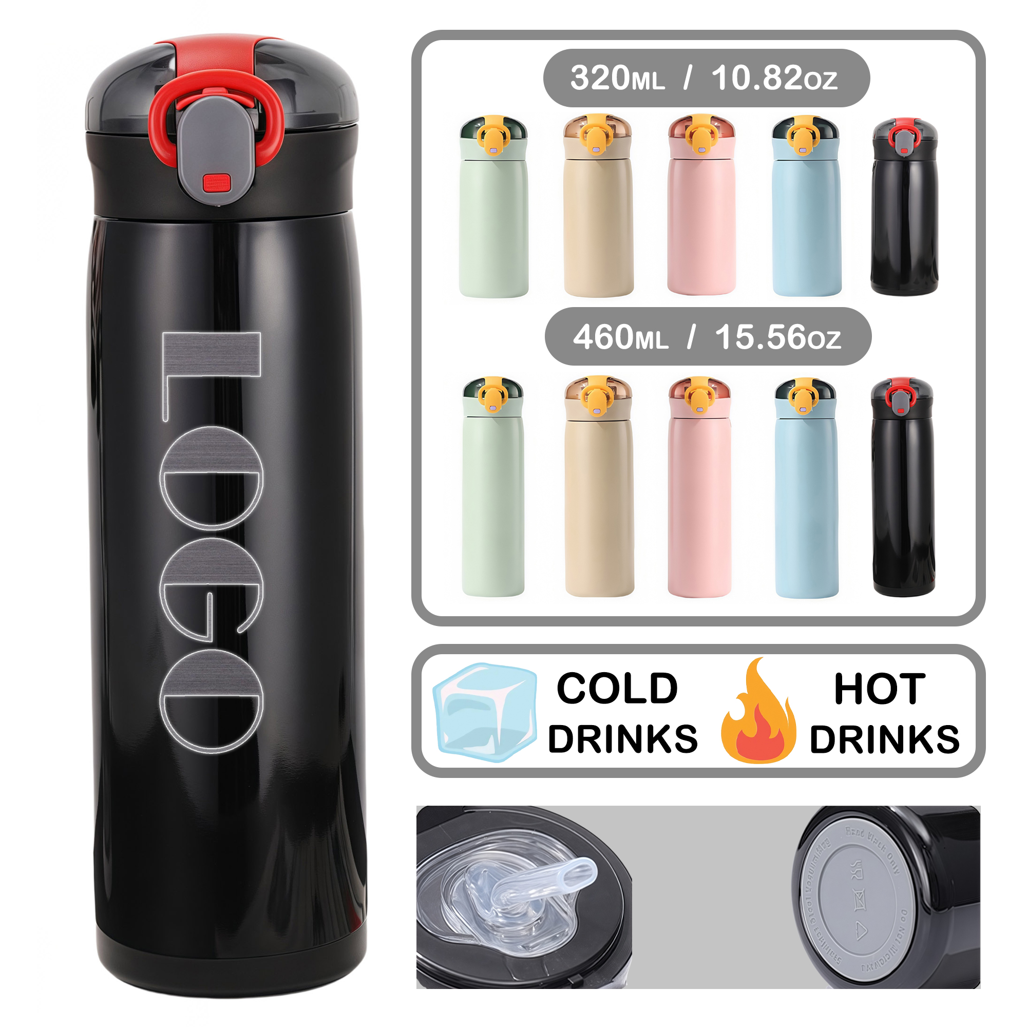 Portable travel-sized stainless steel insulated cup 1